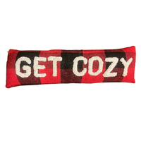 Get Cozy Check Pillow