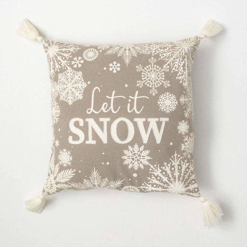Let it Snow Snowflake Pillow Let it Snow Snowflake Pillow