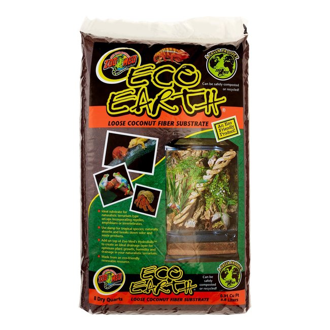 Zoo Med Zoo Med Eco Earth Loose Coconut Fibre Substrate 8qt