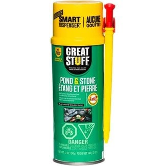 Adhesives GREAT STUFF Pond & Stone Insulating Foam Sealant - Black