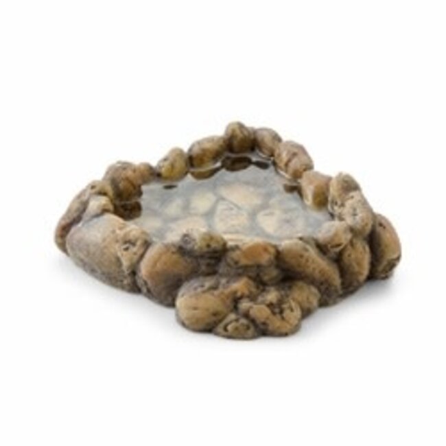 Exo Terra Corner Pebble Water Dish Medium