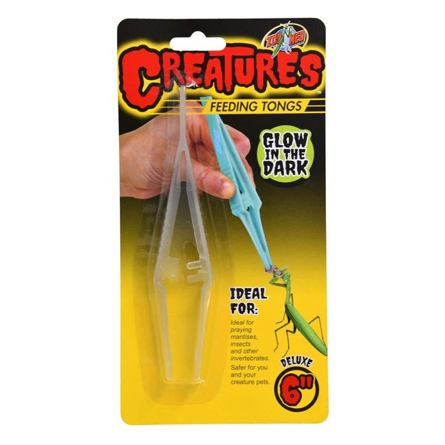 Zoo Med Creatures Feeding Tongs Glow in the Dark