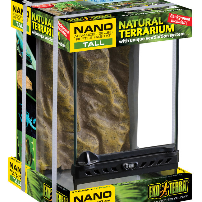 Exo Terra Terrarium Nano Tall 8" x 8" x 12"