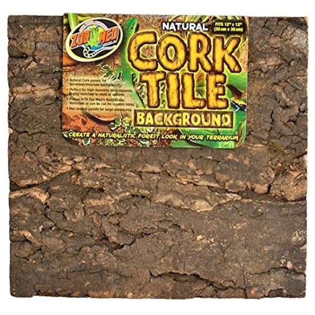 Zoo Med Natural Cork Tile Background 12" x 12"