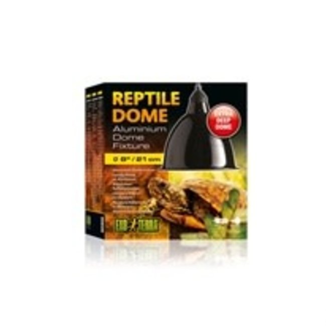 Exo Terra Reptile Aluminum Dome Fixture Large 8"