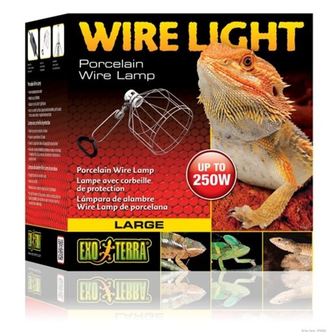 Exo Terra Porcelain Wire Lamp, Large 250 Watts