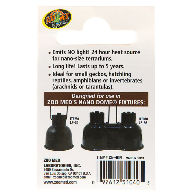 Zoo Med Zoo Med Nano Ceramic Heat Emitter 40W