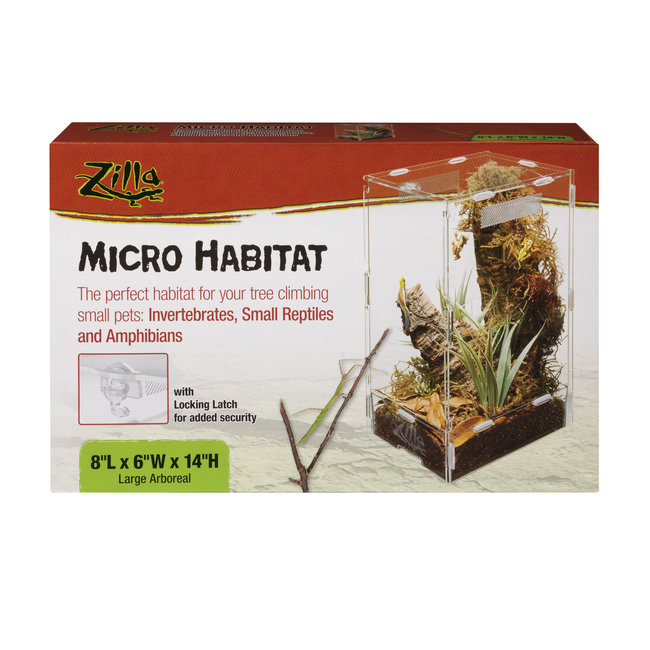 Zilla Micro Habitat Arboreal Large 8x6x14"