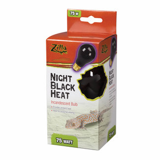 Zilla Zilla Incandescent Heat Bulb Night Black 75W