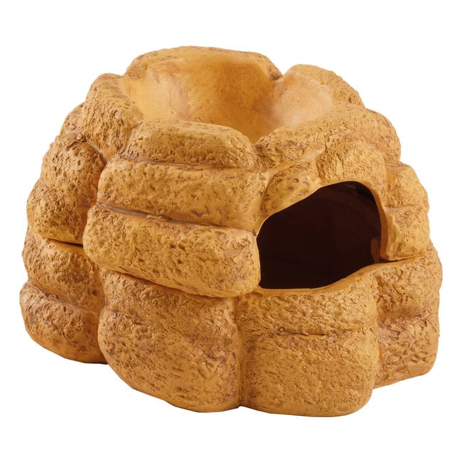 Exo Terra Big Rock Ceramic Cave - With Lid - Medium