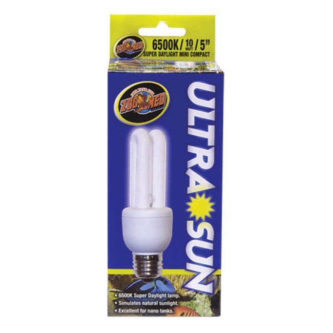 Zoo Med Ultra Sun Mini Compact Fluorescent Lamp 6500K 5in 10W