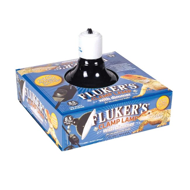 Flukers Flukers Clamp Lamp with Dimmer - 150 Watt 8.5"