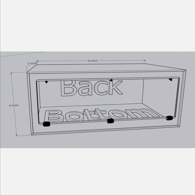 PVC Enclosure 46" x 30" x 18" Acrylic Door Cornel's World Terrarium