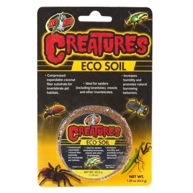 Zoo Med Creatures Eco Soil (Coconut Fibre Puck) 45g
