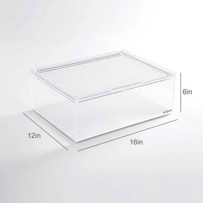 Repti Zoo Magnetic Acrylic Enclosure 16''x12''x6''