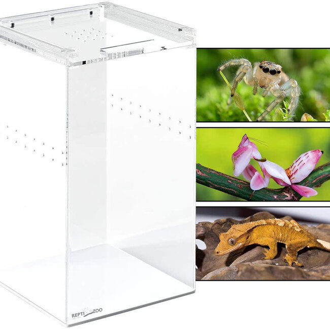Repti Zoo Magnetic Acrylic Enclosure 5.5" x 5.5" x 9"