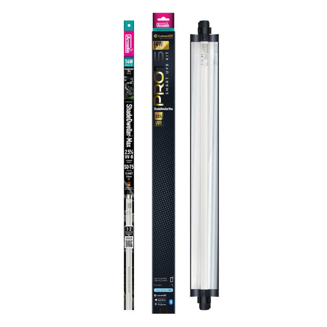 Arcadia LumenIZE Pro T5 UVB Max Kit, ShadeDweller, 2.5% UVB, 14 Watt