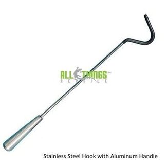 All Things Reptile ATR Stainless Steel Hook 38" with Aluminum Handle
