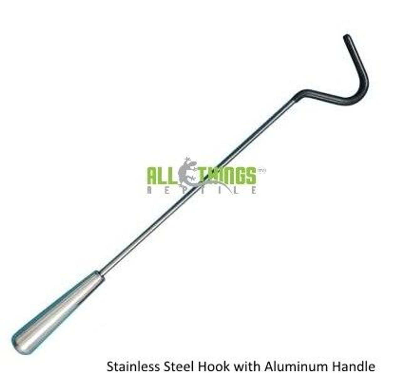 All Things Reptile ATR Stainless Steel Hook 38 with Aluminum Handle