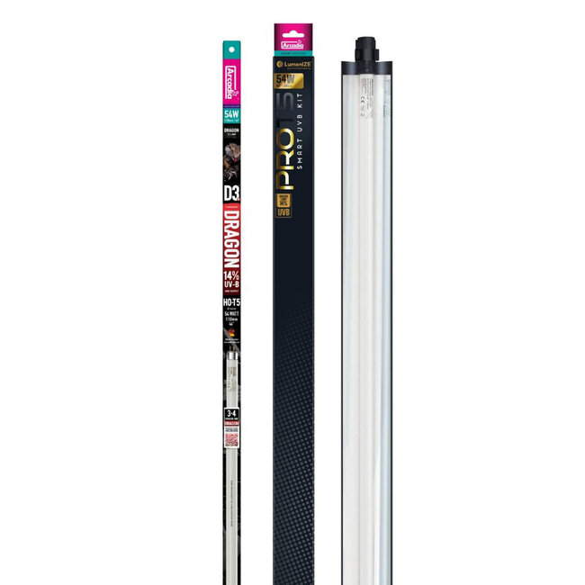 LumenIZE Pro T5 UVB Kit, D3+ Dragon, 14% UV-B, 54 Watt