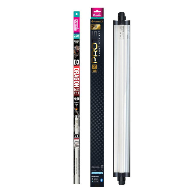 LumenIZE Pro T5 UVB Kit, D3+ Dragon, 14% UV-B, 24 Watt