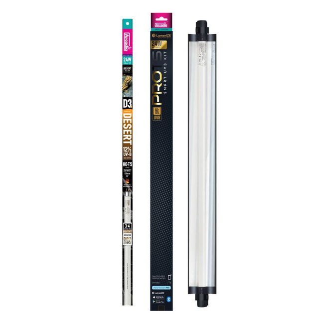 LumenIZE Pro T5 UVB Kit, D3+ Desert, 12% UV-B, 24 Watt