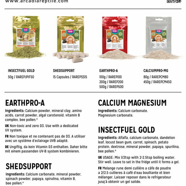 Arcadia EarthPro Supplement & Gutloader Starter Kit