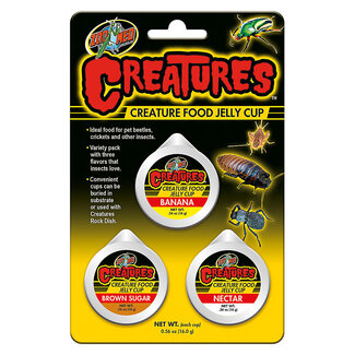 Zoo Med Creatures Food Jelly Cup 3 Pack
