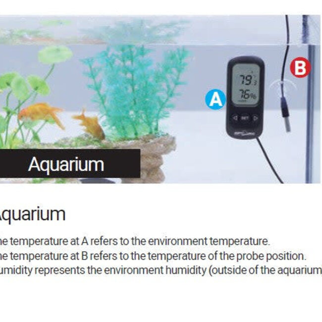 ReptiZoo ReptiZoo Digital Alarm Thermo-Hygrometer w/Probe