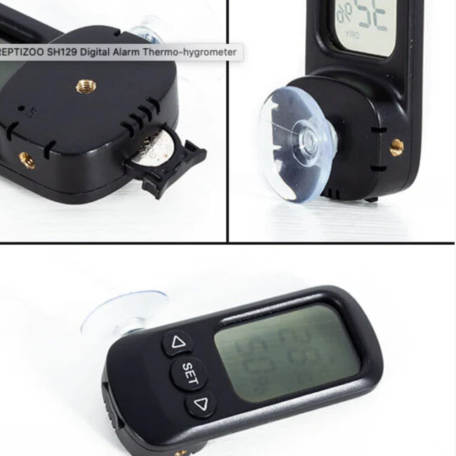 ReptiZoo ReptiZoo Digital Alarm Thermo-Hygrometer w/Probe
