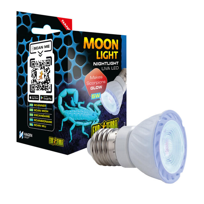 Exo Terra Moonlight UVA LED Bulb – 5W