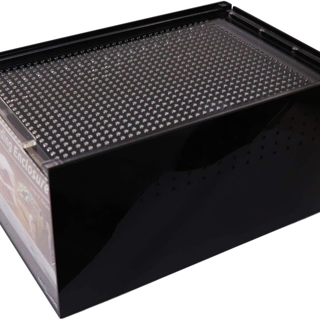 ReptiZoo Acrylic Case - Black 12” x 8” x 6”