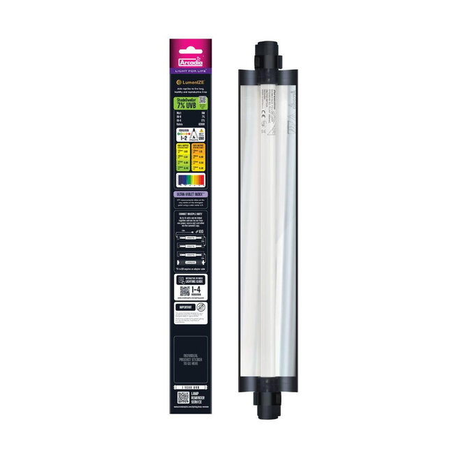 LumenIZE Pro T5 UVB Kit, ShadeDweller 7% UV-B, 8 Watt
