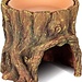 ReptiZoo Humid Tree Stump Hideout with Ceramic Water Bowl