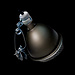Arcadia "GRAPHITE" Ceramic Dome Reflector Clamp Lamp 140mm / 5.5″