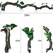 ReptiZoo 3-Piece Connectable Branches - 23"