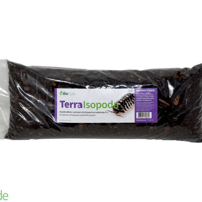 The BioDude BioDude Terra Isopoda Bioactive Isopod Substrate 6QT
