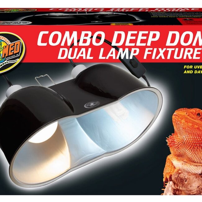 Zoo Med Combo Deep Dome Lamp Fixture - Large