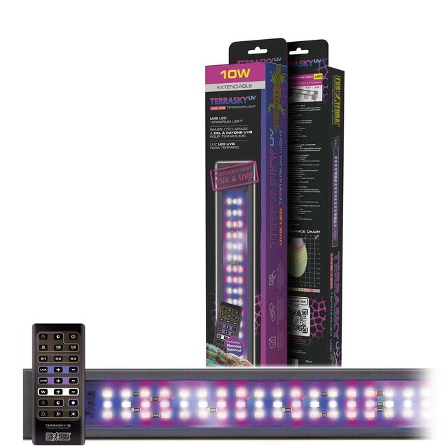 TerraSkyUV - UVB LED Terrarium Light with Remote Control 10W