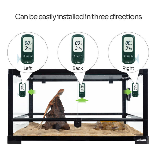 ReptiZoo ReptiZoo Digital Alarm Thermo-Hygrometer No Probe