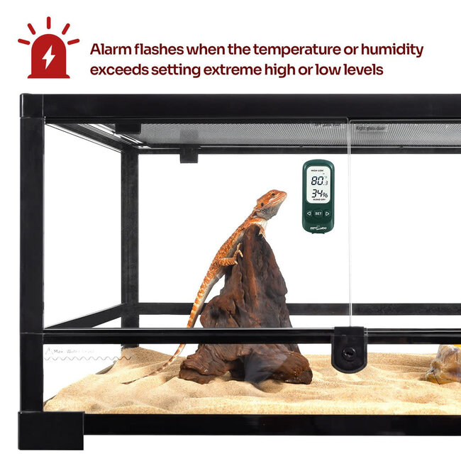 ReptiZoo ReptiZoo Digital Alarm Thermo-Hygrometer No Probe