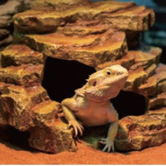 ReptiZoo 3-in-1 Desert Corner Hide Cave