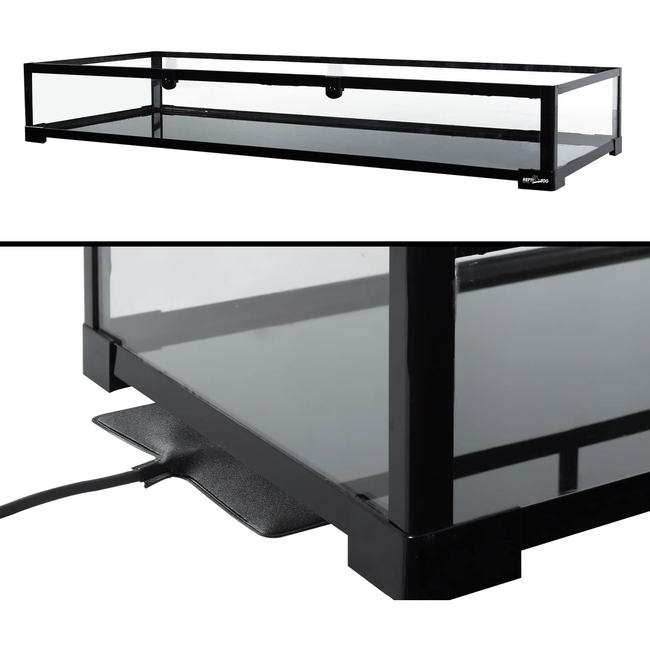 ReptiZoo 48" x 18"x 36" Glass Reptile Terrarium with Sliding Door