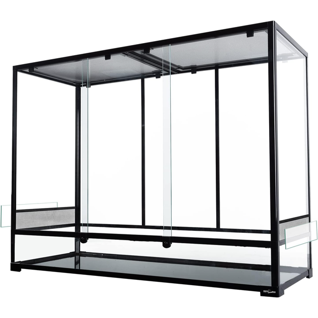 ReptiZoo 48" x 18"x 36" Glass Reptile Terrarium with Sliding Door