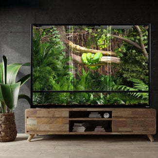 ReptiZoo 48" x 18"x 36" Glass Reptile Terrarium with Sliding Door