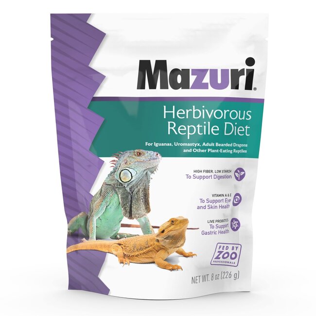 Mazuri Herbivorous Reptile Diet - 8 oz Bag