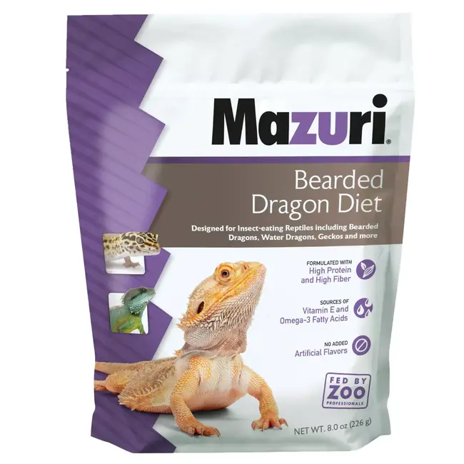 Mazuri Bearded Dragon Diet - 8 oz