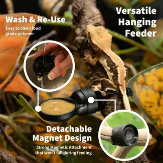 Pangea Pangea MicroDish - Branch Mount Kit - Gecko Feeding Dish - Small