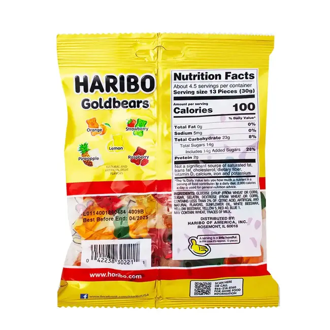 Haribo Haribo Gold Bears Gummi Candy