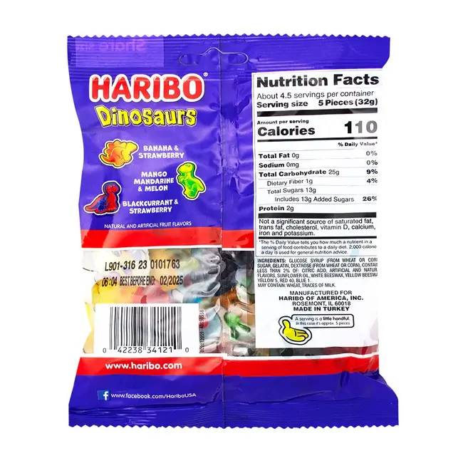 Haribo Haribo Dinosaurs Gummi Candy